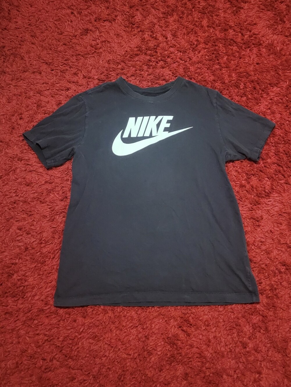 Black And White Nike Logo Tee Mens Size Large